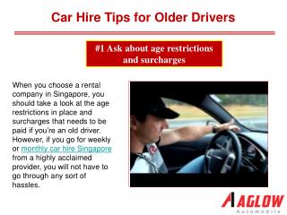 Car Hire Tips for Older Drivers