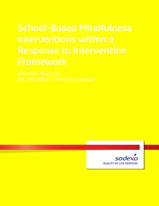 School Based Mindfulness Interventions Within a Response to Intervention Framework