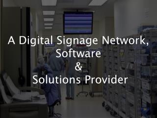 A Digital Signage Network, Software by IqBusiness