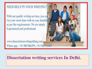 dissertation assistance service