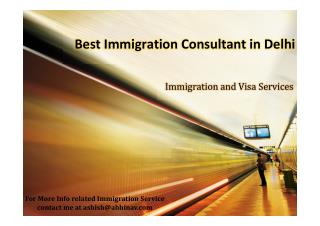 Best Immigration Consultant in Delhi