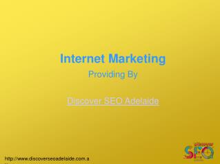 Internet Marketing Services offer by Discover SEO Adelaide