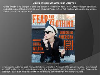 Cintra Wilson: An American Journey