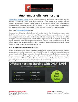 Offshore Hosting