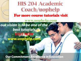 HIS 204 Academic Coach/uophelp