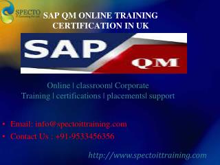sap qm online training in uk