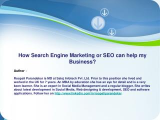 Tips/Advantages of Search Engine Marketing for Business