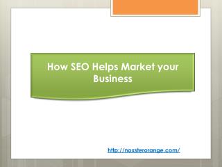 How SEO Helps Market your Business