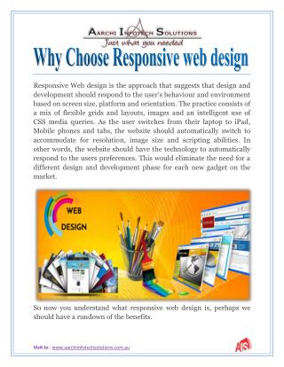 Why Choose Responsive web design