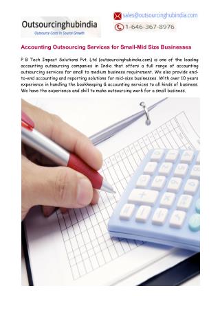 Accounting Outsourcing Services for Small-Mid Size Businesses
