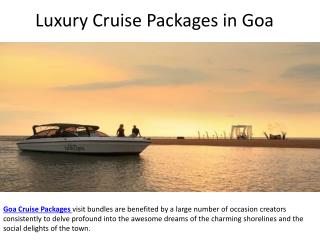 Luxury Cruise Packages in Goa