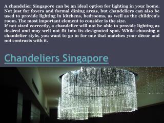 Chandeliers Singapore