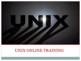 The Best Unix Online Training In India, USA, UK Canada