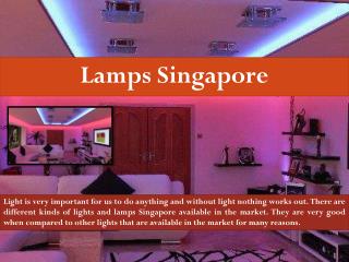 LED Lamp Singapore