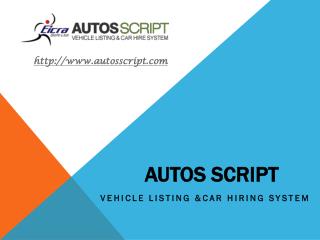 Classified Vehicles dealer Script for Automobile and Vehicles by Eicra Soft