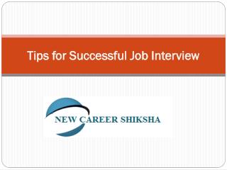 Tips For Successful Job Interview By New Career Shiksha
