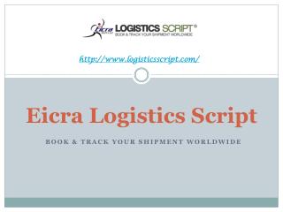 Eicra Logistics Script_CMS Driven web application for Freight Forwarding Service