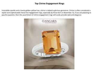 Top Citrine Engagement Rings