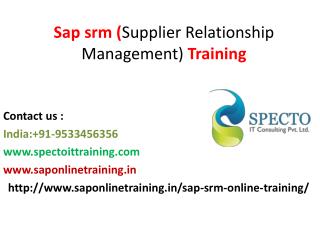Sap srm training in london,singapore,canada,usa,uk,paris,southafrica,australia,india,mumbai,pune.