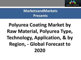 Polyurea Coating Market worth 971.5 Million USD by 2020
