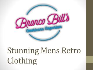 Stunning Mens Retro Clothing