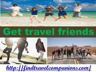 Get travel friends