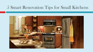 5 Smart Renovation Tips for Small Kitchens