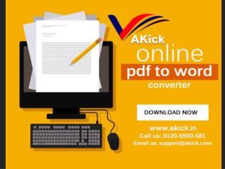 Download PDF To Word Converter Tool - Akick