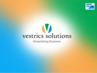 Vestrics Solutions - SAP Business One Partner in India