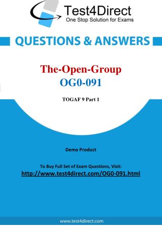 The Open Group OG0-091 Test - Updated Demo