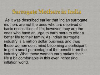 Surrogate Mother in India - Surrogate Mother Process