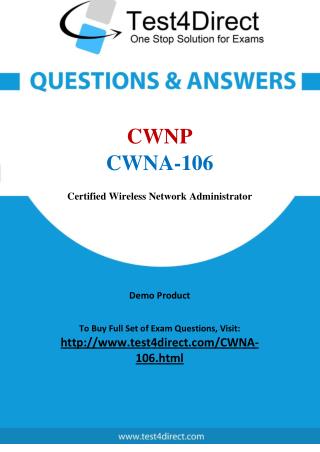 CWNP CWNA-106 Test - Updated Demo