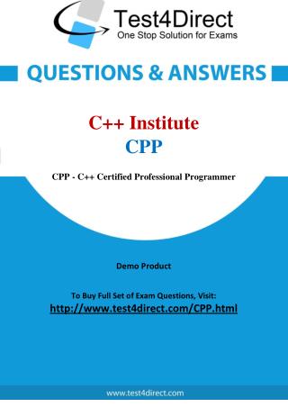 C Institute CPP Exam Questions
