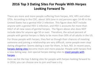 Herpes positive dating-sites kostenlos