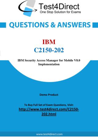 IBM C2150-202 Test Questions