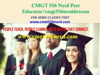 CMGT 556 Nerd Peer Educator/cmgt556nerddotcom
