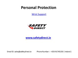 Designer Wrist Supports in Ireland available at SafetyDirect.ie