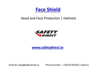 Safety Face Shield in Ireland at SafetyDirect.ie