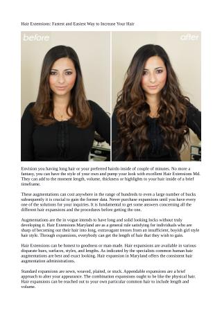 Hair Extensions: Fastest and Easiest Way to Increase Your Hair