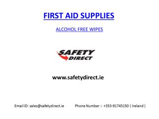 Alcohol Free Wipes in Ireland at safetydirect.ie