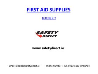 Burns Kit in Ireland at safetydirect.ie