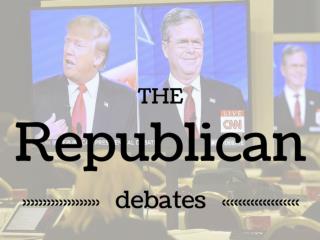 The Republican debates
