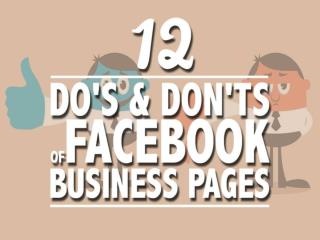 Do's and Don'ts of using Facebook for Business
