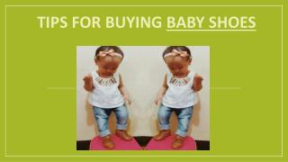 Tips for buying baby shoes