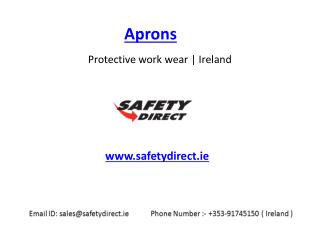 Latest Aprons in Ireland at SafetyDirect.ie