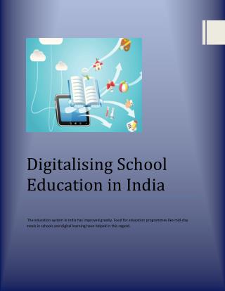 Digitalising School Education in India