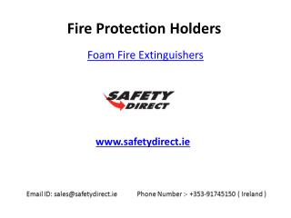 Foam Fire Extinguishers in Ireland are at SafetyDirect.ie