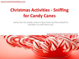Christmas Activities - Sniffing for Candy Canes