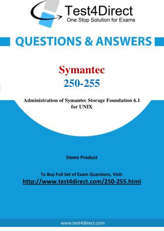 Symantec 250-255 Exam Questions