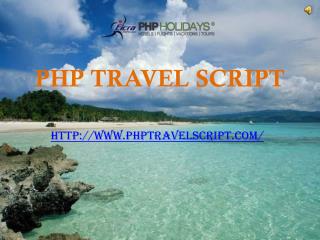 Fascinating Features PHP Travel Script developed by Eicra Soft